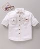 TONYBOY Full Sleeves Solid Shirt - White