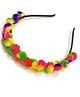 SKD Traditional Navratri Theme Hair Band - Yellow Red