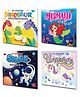 Sawan Presents Set Of 4 My Amazing Colouring Books of Dinosaur Space Mermaid & Unicorn - English