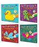 Sawan Presents Set Of 4 My First Easy Colouring Books of Level 1 Level 2 Level 3 & Level 4 - English