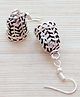 Pretty Ponytails Pair Of Leaf Long Jhumka Drop Earrings - S