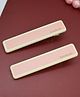 Kamule Set Of 1 Pair Handmade  Hair Clips - Pink
