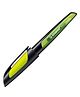 STABILO EASYbuddy School Fountain Pen for Right Handers with Erasable Blue Ink Medium Nib - Black & Lime