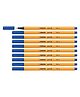 STABILO Point 88 Fineliner Pen Pack of 10 - Dark Blue