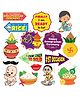 Zyozi  Annaprasanam Photo booth Props For Rice Ceremony Decorations, Multicolour - Pack of 16