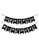 Zyozi Friends Birthday Banner, Best Friend Birthday Banner, Black - Length 147 cm