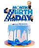 Zyozi Boss Baby 7th Month Birthday Cake Topper for Baby Boy Blue