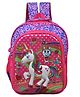 Happile Kids Shell 3D Unicorn Back Pack Multicolor- Height 16 Inches