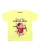 KNITROOT Navratri Theme Half Sleeves Dandiya Crew Printed Tee -Yellow