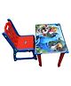 Babyjoys Learning Table & Chair Set - Red  Blue