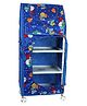 Babyjoys Multipurpose 4 Shelve Baby Wardrobe Unbreakable Material - Blue
