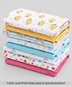 Babyhug 100% Cotton Wash Cloth Pack of 8 - Multicolor