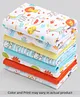 Babyhug 100% Cotton Wash Cloth Pack of 8 - Multicolor