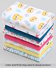 Babyhug 100% Cotton Wash Cloth Pack of 8 - Multicolor