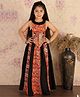 Vastramay Sleeveless Embroidered Halter Neck Choli With Lehenga - Black
