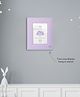Mi Arcus 4x6 Inch Stand Photo Frame with Polka Dot Print Paper Finish  Purple, Suitable for Kids' Bedroom or Office Desk