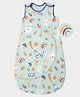 Mi Arcus Printed Premium Soft 100% Cotton Sleeping Bag for Baby's Comfortable Sleep - Blue,  0-6 Months