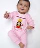 KNITROOT Full Sleeves Diwali Theme Ghar Ki Laxmi Print Romper - Pink