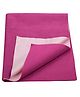 Trance Home Linen Medium Size Waterproof Breathable Quick Dry Sheet - Berry Pink