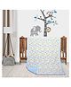 Trance Home Linen Pure Malmal Cotton Multipurpose Baby Blanket or Baby Dohar - Light Blue
