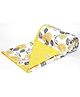 Trance Home Linen Pure Malmal Cotton Multipurpose Baby Blanket or Baby Dohar - Yellow