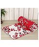 Trance Home Linen Pure Cotton Reversible Dohar Single Bed Size AC Blanket - Red White