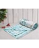 Trance Home Linen Pure Cotton Reversible Dohar Double Bed Size AC Blanket Soft Light Weight Bed Blanket - Akira Turquoise