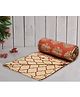 Trance Home Linen Pure Cotton Reversible Dohar Double Bed Size AC Blanket Soft Light Weight Bed Blanket - Damask Clay Red