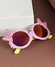 Passion Petals UV Protected Butterfly Style Sunglasses With Case - Pink