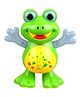 Lattice Dancing Frog With Music Flashing Lights Green - Height 17 cm