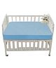 Trance Home Linen Cotton Terry Waterproof Crib Protector | Baby Mattress / Bed Protector (28x52 Inch,Sky Blue)-Pack of 2