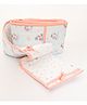 Yellow Doodle Quilted Cot Bumper Unicorn Dreams - Peach