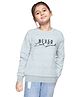 Funkrafts Full Sleeves Never Look Back Printed Sweatshirt - Grey