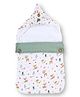 Haus & Kinder Baby Muslin Carrier Nest cum Sleeping Bag Whimsical Woodland - Green
