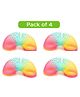 New Pinch Magic Spring Gaming Toy For Kids Pack of 4  Color May Vary