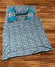 Mittenbooty Baby Quilt Bolster Bed Set Velvet Parachute Print-Blue