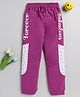 Nottie Planet Forever Fabulous Text With Heart Placement Printed Jogger Pant - Purple
