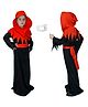 Sarvda California Horror Halloween Theme Cosplay Vampire & Dracula Full Sleeves Hooded Dress - Black