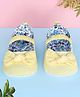 Baby Moo Bow Knot Anti Slip Ballerina Booties - Yellow