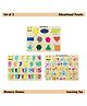 Mindmaker - Wooden Puzzle Without Knobs Educational and Learning Toy for Kids (Set of 3 Puzzles)(Color May Vary)