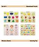 Mindmaker - Wooden Puzzle Without Knobs Educational and Learning Toy for Kids (Set of 4 Puzzles(Color May Vary)