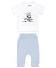 Mush Ultra Soft 100 % Bamboo Unisex Tees & Pants Combo Set for New Born Baby & Kids Starry Night Pack of 2 - Blue