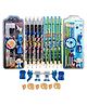 FunBlast Space Pencil Set with Sharpener Erasers and Pencil Cap Set of 2 - Multicolour