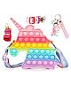 FunBlast Unicorn Pop It Sling Bag With Keychain - Multicolor