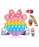 FunBlast Pop It Sling Bag with Keychain - Multicolor