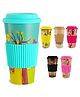 FunBlast Bamboo Fiber Coffee Mug  400 ml Pack of 1 Random Color and Print