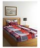 Arrabbi Single Bed Cotton Bedsheet and Pillow Cover - Multicolour 