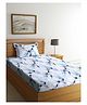 Arrabi Single Bed 100% Cotton Single Bedsheet and Pillow Cover - Multi