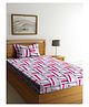Arrabbi Single Bed Cotton Bedsheet and Pillow Cover - Multicolour