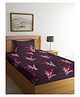 Arrabi Single Bed Cotton Single Bedsheet and Pillow Cover - Brown